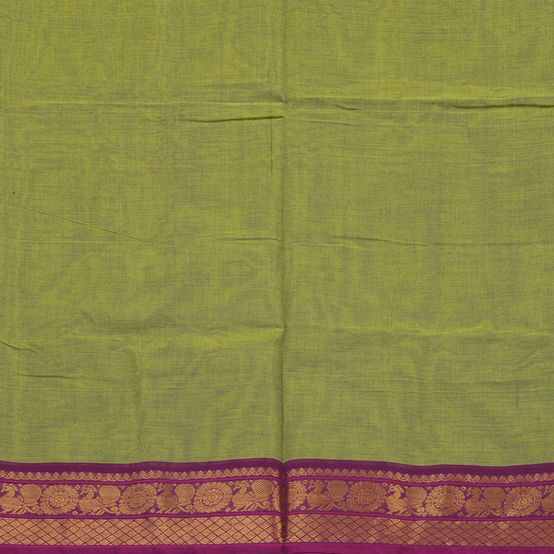 Hayagrivas Cement Green Pure Chettinad Cotton Saree KBE1896L1-69