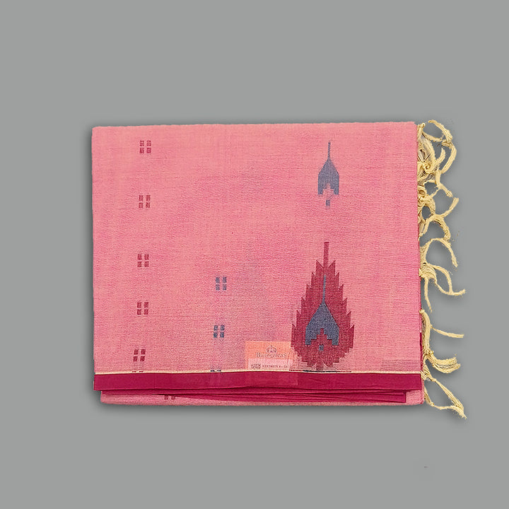 Hayagrivas Rose Pink Pure Cotton Saree KBE1897L1-50