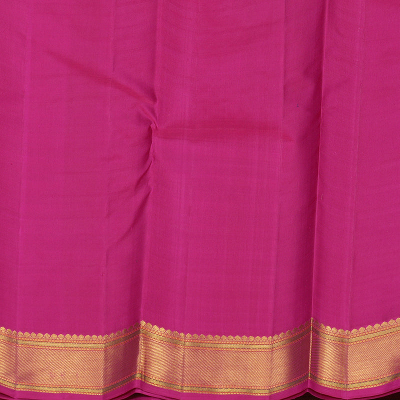 Hayagrivas Purple Handloom Kanjivaram Silk Saree with Pink Border KBE189D4-1