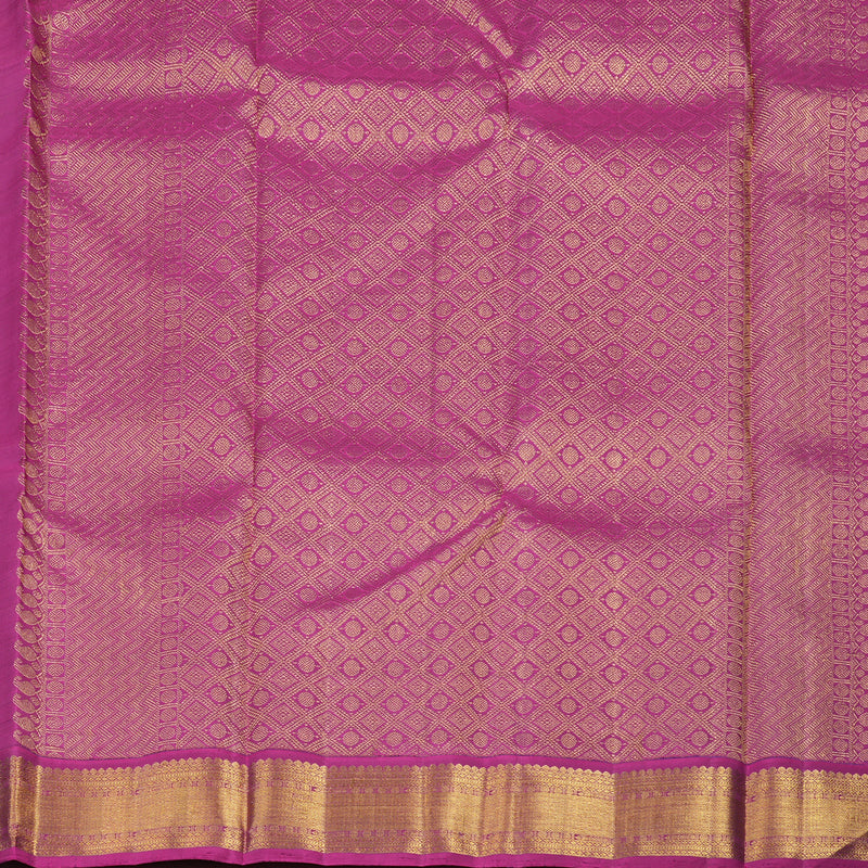 Hayagrivas Handloom Pure Kanjivaram Silk Saree in Vibrant Mustard KBE18D1-1