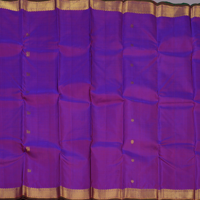 Hayagrivas Handloom Purple Kanjivaram Silk Saree KBE1900L1-2