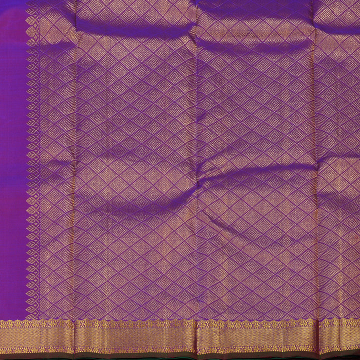 Hayagrivas Handloom Purple Kanjivaram Silk Saree KBE1900L1-2