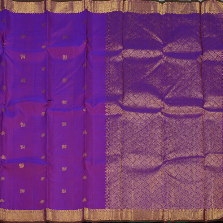 Hayagrivas Handloom Purple Kanjivaram Silk Saree KBE1900L1-2