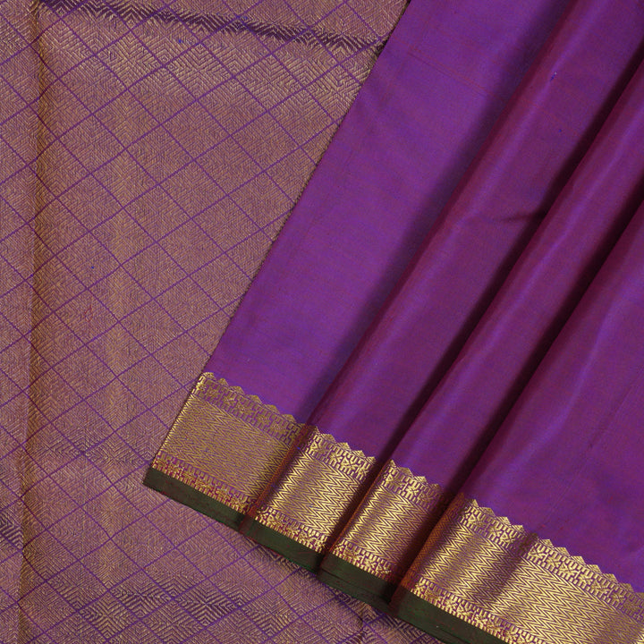 Hayagrivas Handloom Purple Kanjivaram Silk Saree KBE1900L1-2