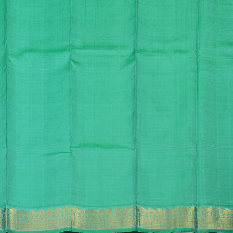 Hayagrivas Handloom Purple Kanjivaram Silk Saree with Bright Teal Border KBE1900L10-1