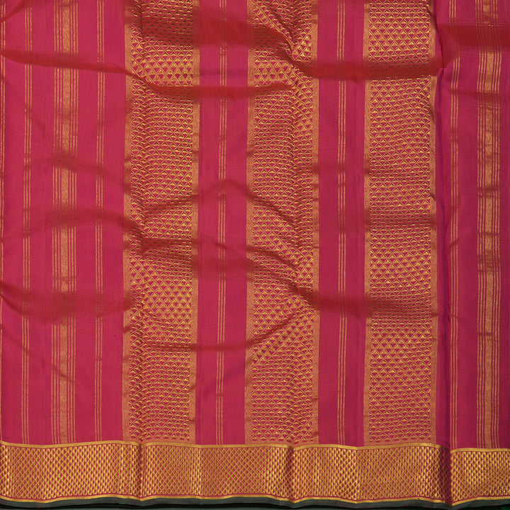 Hayagrivas Handloom Dark Pink Kanjivaram Silk Saree KBE1900L6-1