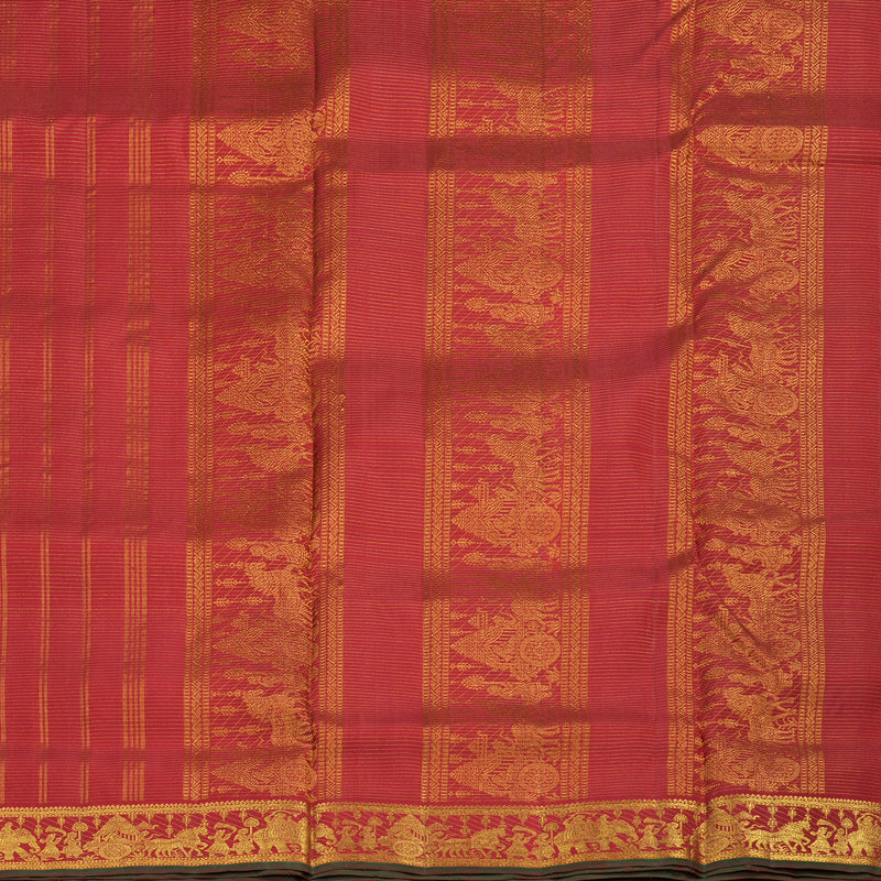 Hayagrivas Handloom Maroon Ten Yards Silk Madisar KBE1902L2-1