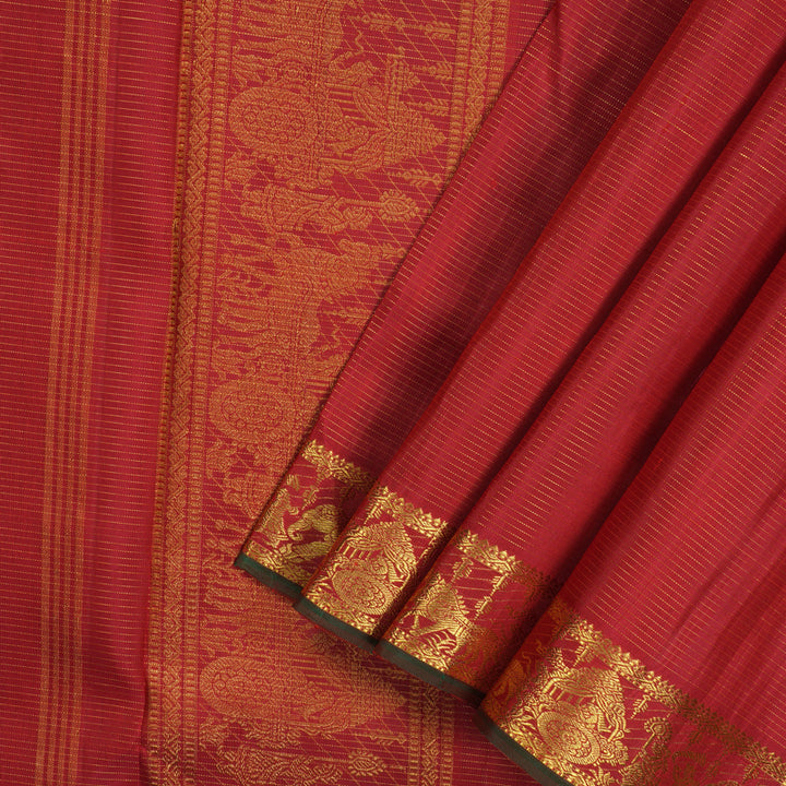 Hayagrivas Handloom Maroon Ten Yards Silk Madisar KBE1902L2-1