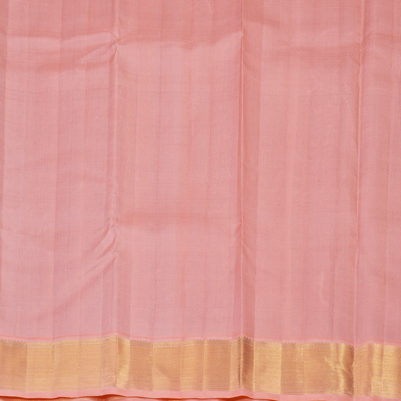 Hayagrivas Handloom Purple Kanjivaram Silk Saree with Pastel Pink border KBE1903L1-2