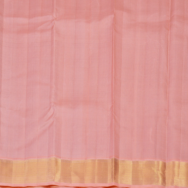 Hayagrivas Handloom Purple Kanjivaram Silk Saree with Pastel Pink border KBE1903L1-2