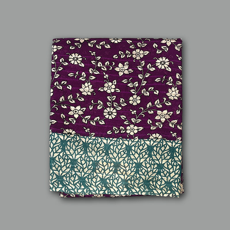 Hayagrivas Purple Fancy Cotton Saree KBE1905L1-13