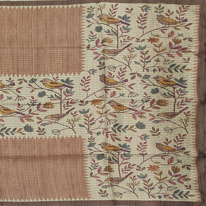 Hayagrivas Sandal Fancy Cotton Saree KBE1908L2-20