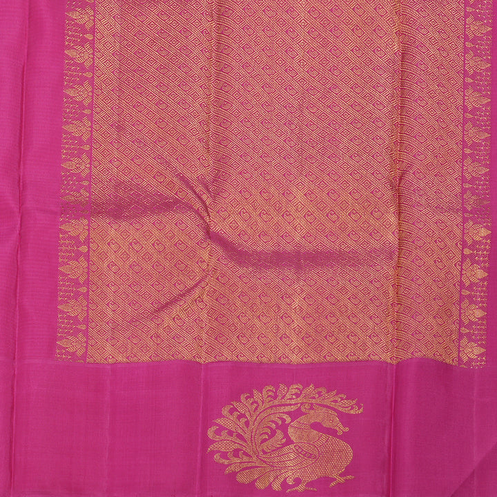 Hayagrivas Handloom Yellow & Orange (Zasa Zasa Kattam) Kanjivaram Silk Saree KBE1910L1-2