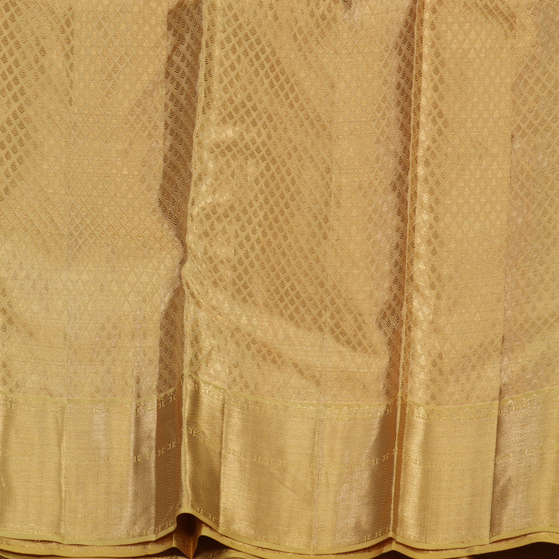 Hayagrivas Handloom Gold Kanjivaram Silk Saree KBE1911L13-1