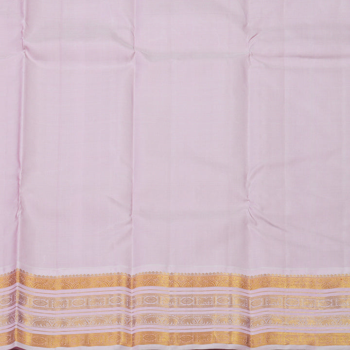 Hayagrivas Handloom Pink Kanjivaram Silk Saree with Baby Pink Border KBE1911L7-2