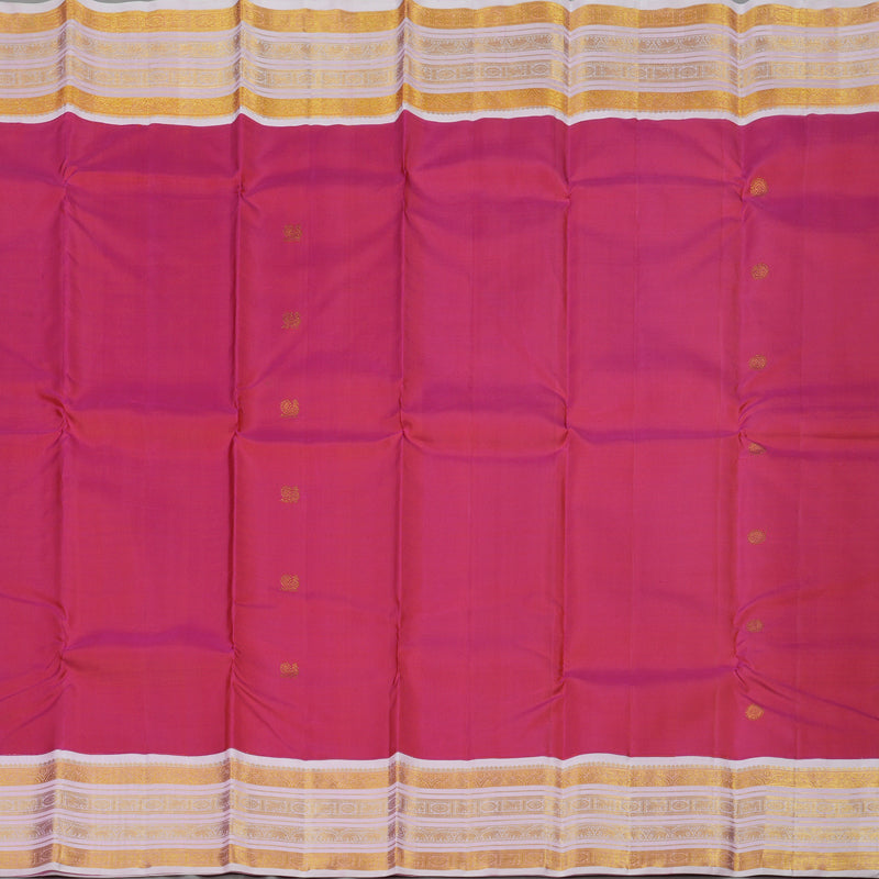 Hayagrivas Handloom Pink Kanjivaram Silk Saree with Baby Pink Border KBE1911L7-2