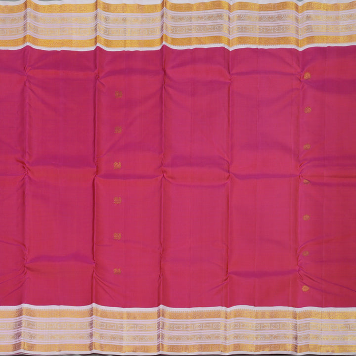Hayagrivas Handloom Pink Kanjivaram Silk Saree with Baby Pink Border KBE1911L7-2