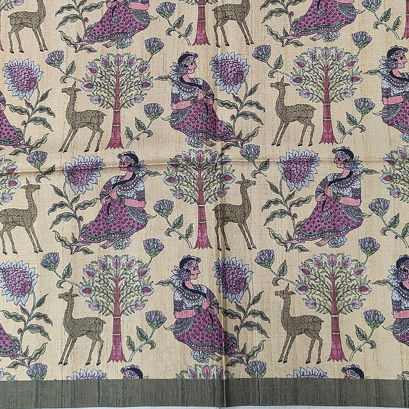 Hayagrivas Sage Green Fancy Cotton Saree KBE1920L1-10