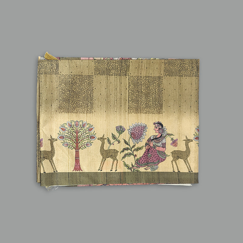 Hayagrivas Sage Green Fancy Cotton Saree KBE1920L1-10