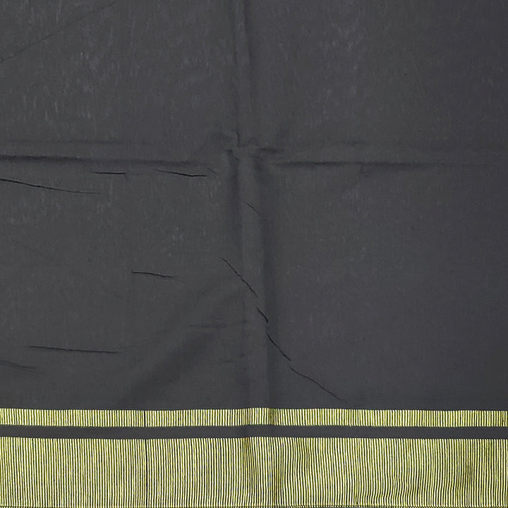 Hayagrivas Black Fancy Cotton Saree KBE1922L1-43