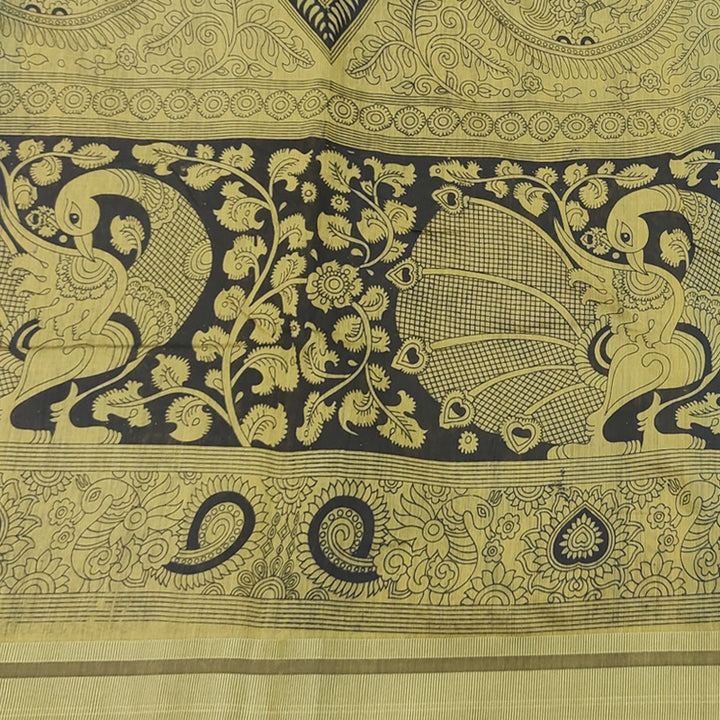 Hayagrivas Teal Green Fancy Cotton Saree KBE1922L1-9