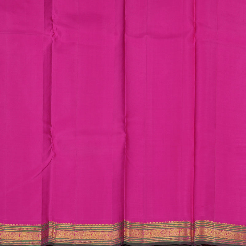 Hayagrivas Handloom Pink Kanjivaram Silk Saree with Magenta Border KBE1924L1-4