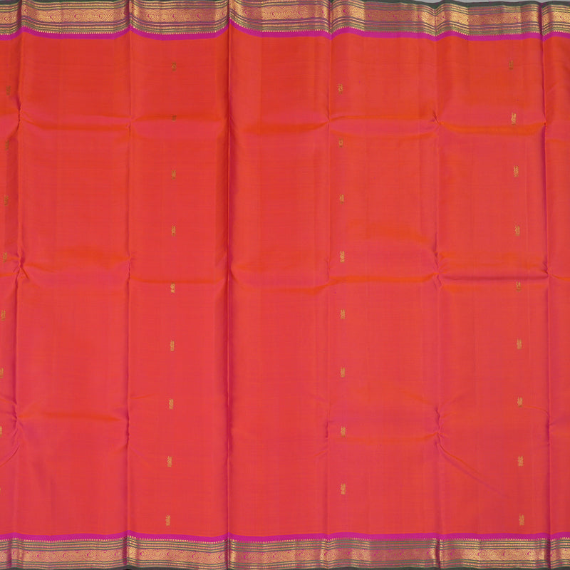 Hayagrivas Handloom Pink Kanjivaram Silk Saree with Magenta Border KBE1924L1-4