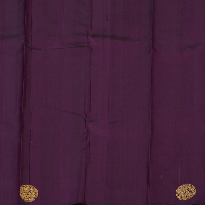 Hayagrivas Handloom Orange Kanjivaram Silk Saree KBE1924L1-7