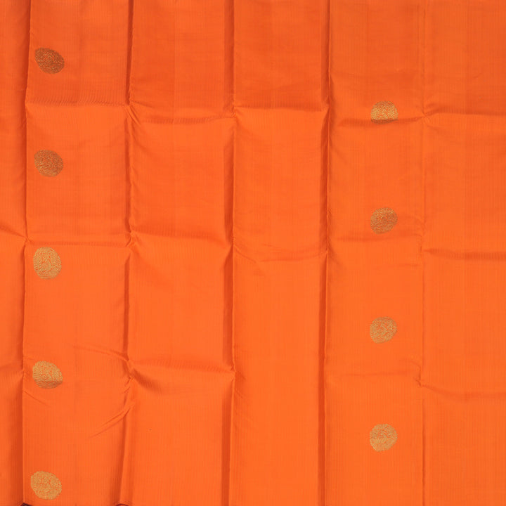 Hayagrivas Handloom Orange Kanjivaram Silk Saree KBE1924L1-7