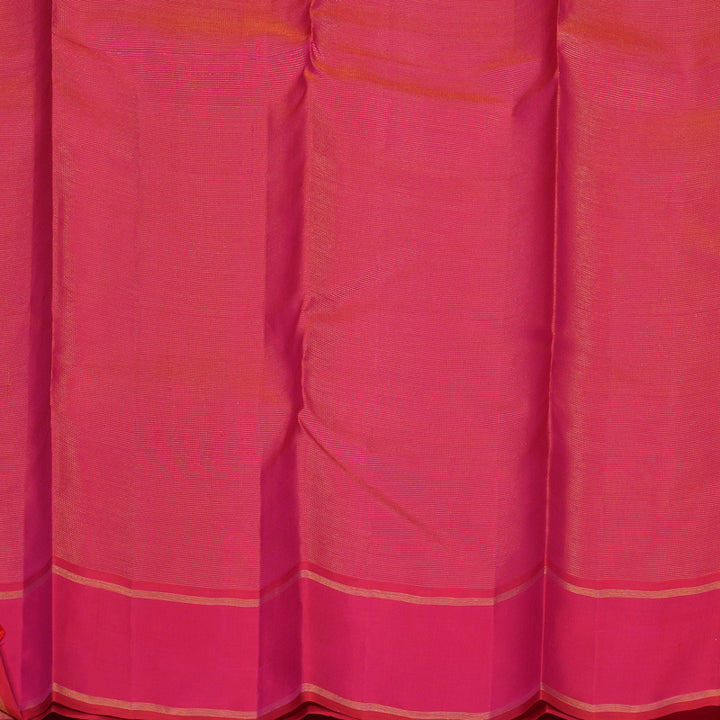 Hayagrivas Handloom Royal Blue Kanjivaram Silk Saree with Pink Border KBE1928L3-1