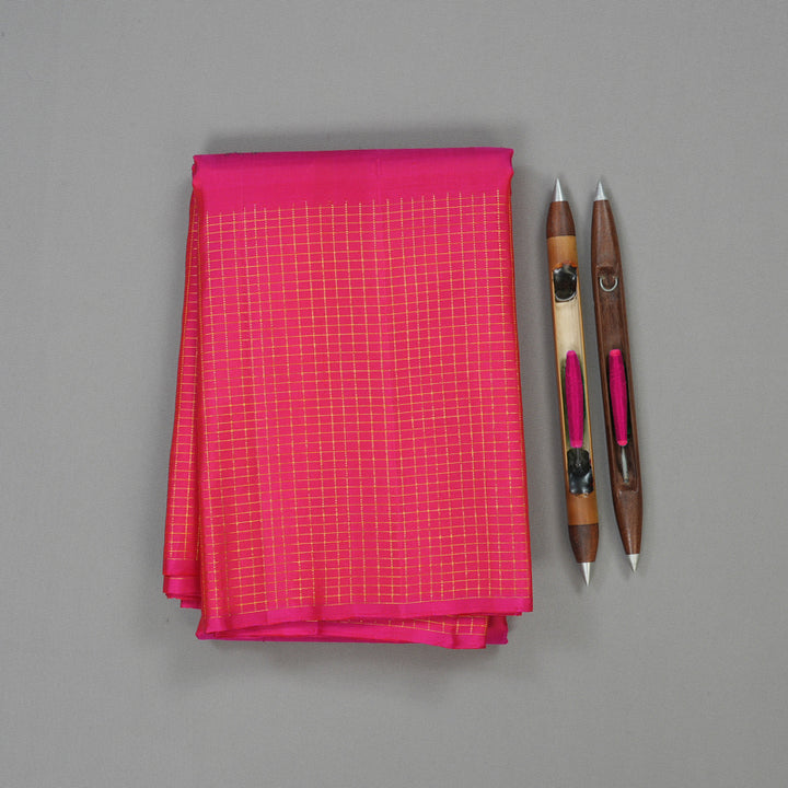 Hayagrivas Handloom Pink Kanjivaram Silk Saree KBE1929L1-2