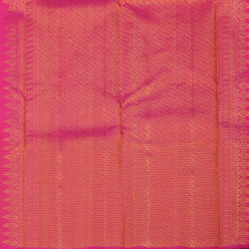 Hayagrivas Handloom Pink Kanjivaram Silk Saree KBE1929L1-2