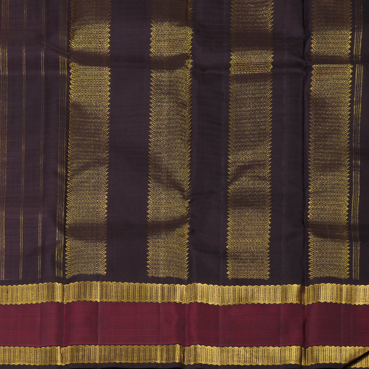 Hayagrivas Handloom Yellow Kanjivaram Silk Saree KBE1932L9-1