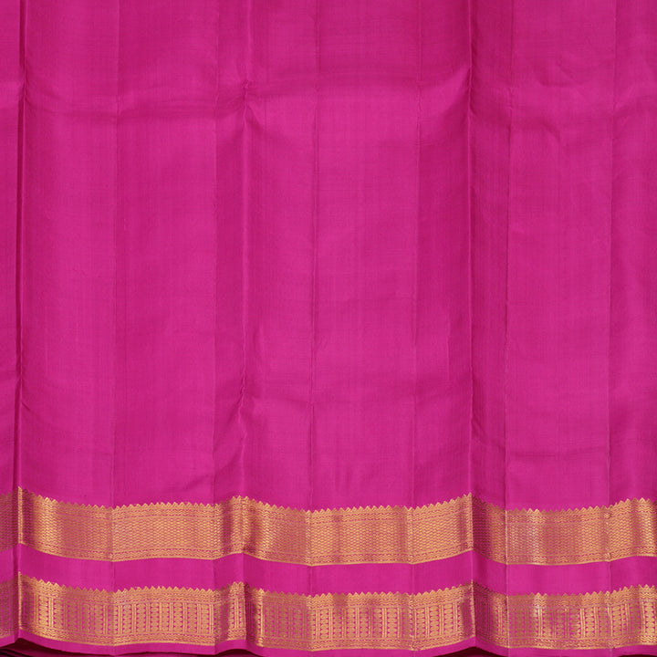 Hayagrivas Handloom Dual Tone (Rust & Purple) Kanjivaram Silk Saree with Rani Pink border KBE1934L2-1