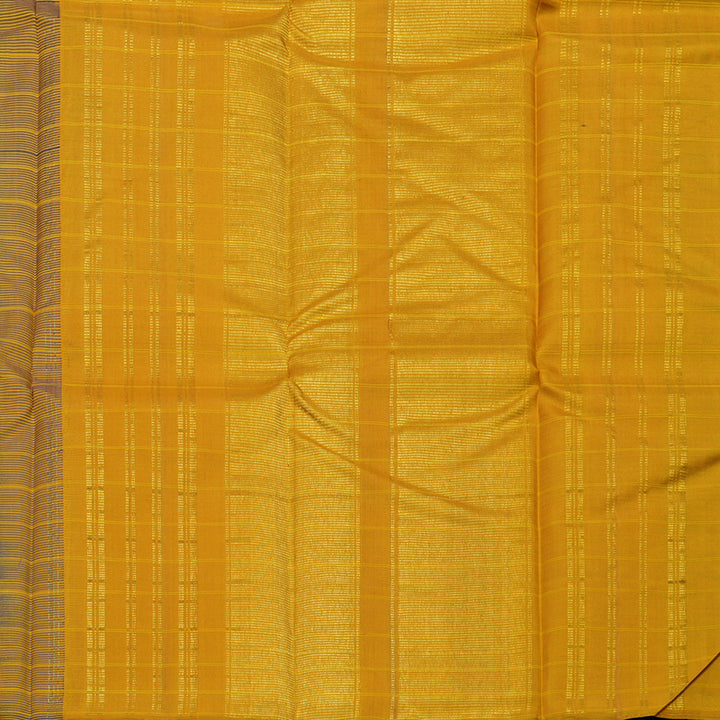 Hayagrivas Handloom Dark Blue Kanjivaram Silk Saree KBE1945L1-4