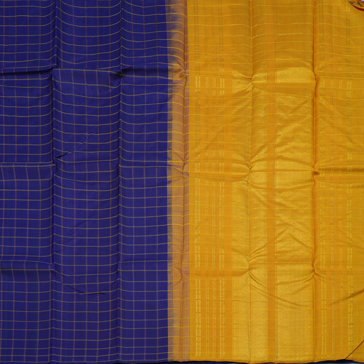 Hayagrivas Handloom Dark Blue Kanjivaram Silk Saree KBE1945L1-4