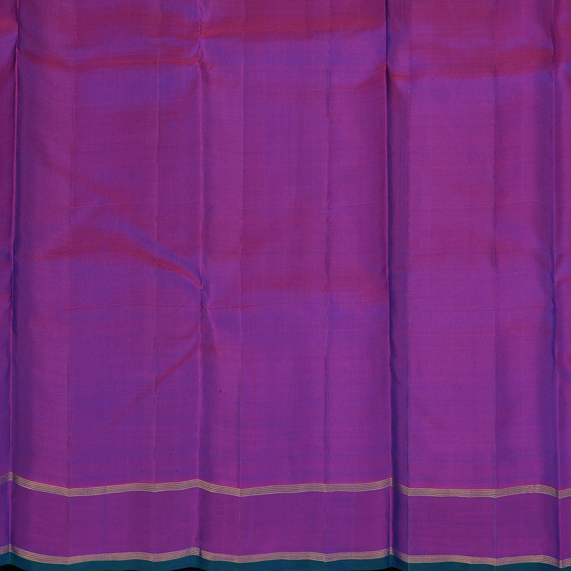 Hayagrivas Handloom Mayilkazhuthu Kanjivaram Silk Saree with Purple Border KBE1945L5-1