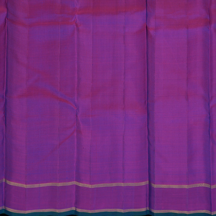 Hayagrivas Handloom Mayilkazhuthu Kanjivaram Silk Saree with Purple Border KBE1945L5-1