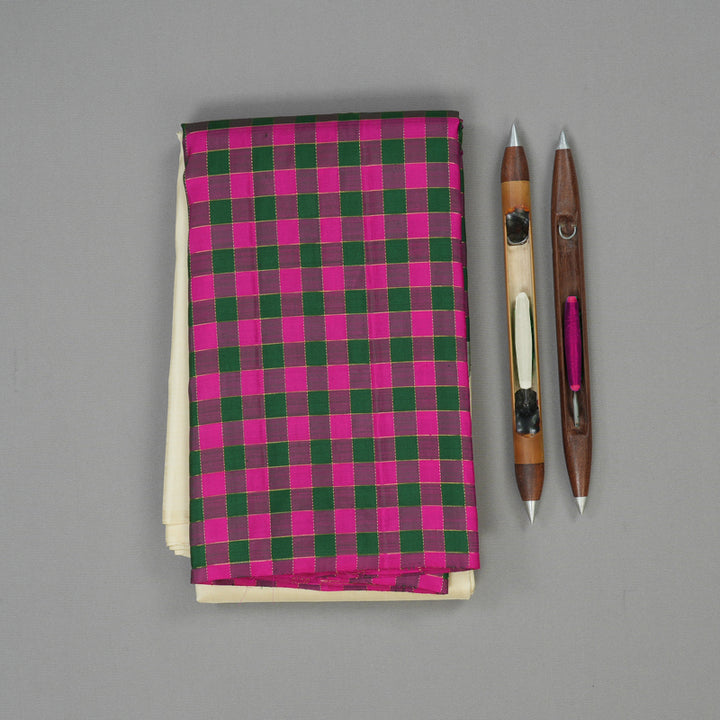 Hayagrivas Handloom Sandal Kanjivaram Silk Saree KBE1946L6-2