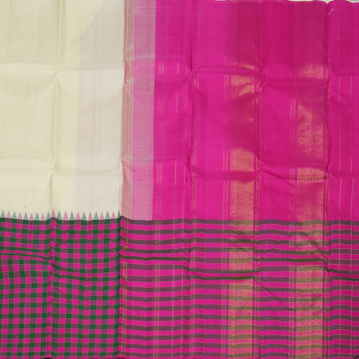 Hayagrivas Handloom Sandal Kanjivaram Silk Saree KBE1946L6-2