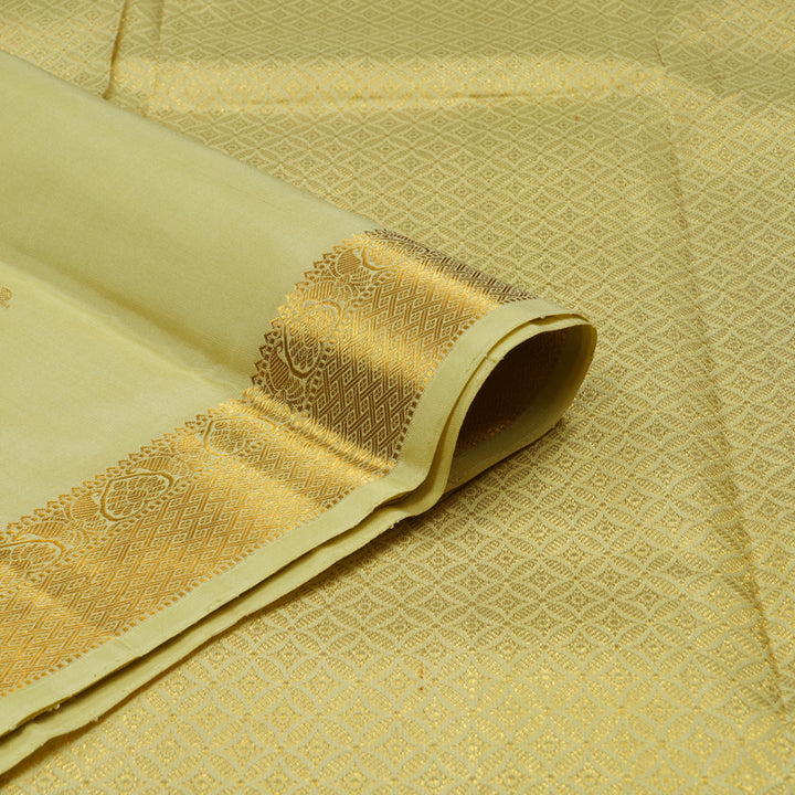 Hayagrivas Handloom Pista Green Kanjivaram Silk Saree KBE194D1-6