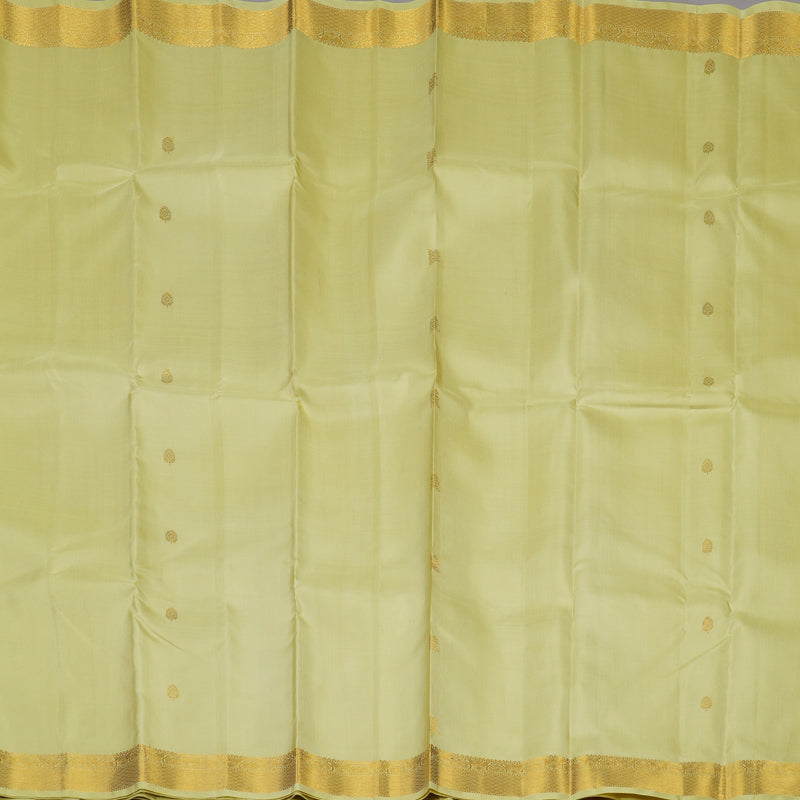 Hayagrivas Handloom Pista Green Kanjivaram Silk Saree KBE194D1-6