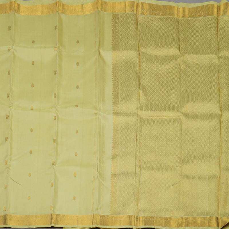 Hayagrivas Handloom Pista Green Kanjivaram Silk Saree KBE194D1-6