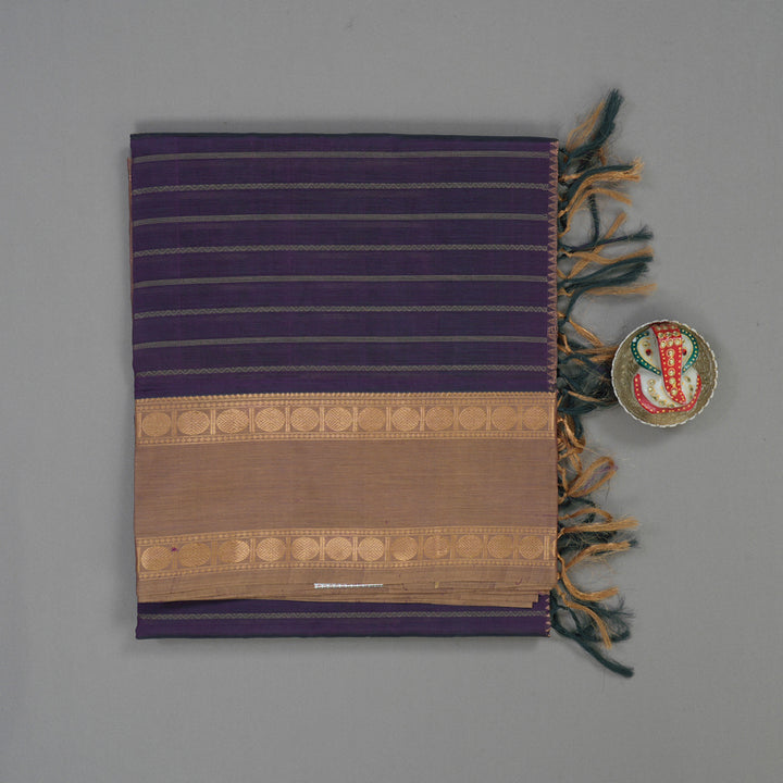 Hayagrivas Purple Pure Kanchi Silk Cotton Saree KBE1955L2-2