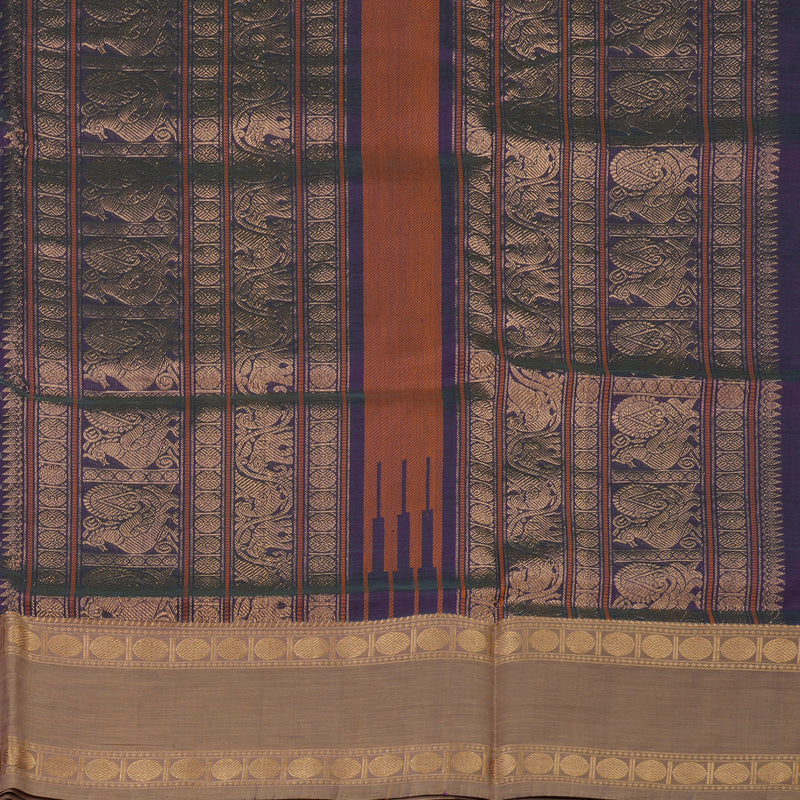 Hayagrivas Purple Pure Kanchi Silk Cotton Saree KBE1955L2-2