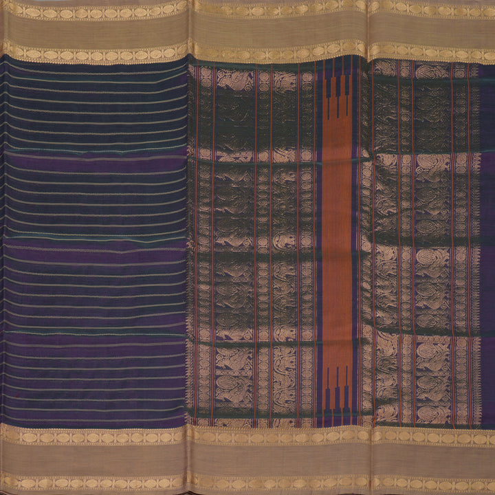 Hayagrivas Purple Pure Kanchi Silk Cotton Saree KBE1955L2-2