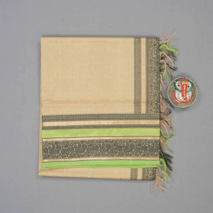 Hayagrivas Sandal Pure Kanchi Silk Cotton Saree KBE1955L4-5