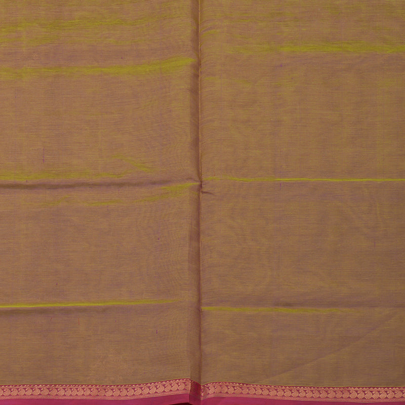 Hayagrivas Dual Tone (Olive Green & Pink) Pure Kanchi Silk Cotton Saree KBE1955L5-1