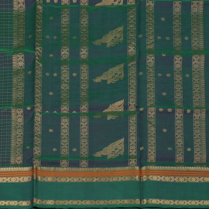 Hayagrivas Mayilkazhuthu Pure Kanchi Silk Cotton Saree KBE1955L8-2