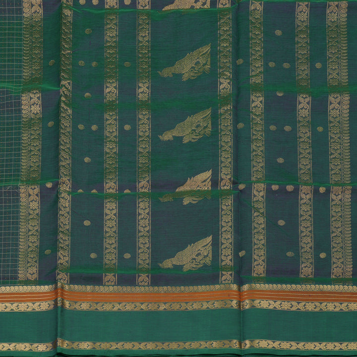 Hayagrivas Mayilkazhuthu Pure Kanchi Silk Cotton Saree KBE1955L8-2